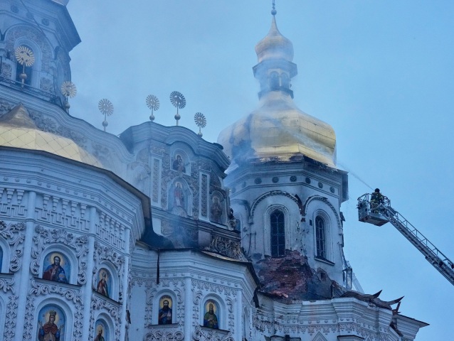 Rusko, Kyjev, Ukrajina, vojna, Kyjevsko-pečerská lavra, ruský útok