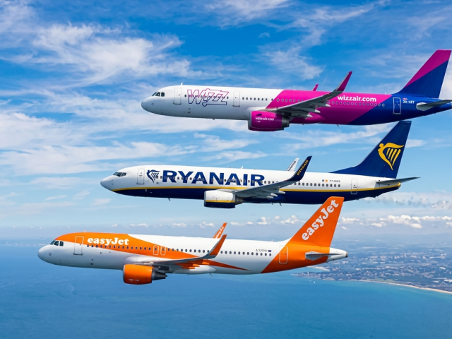lietadlá, Wizz Air, Ryanair, easyJet, doprava