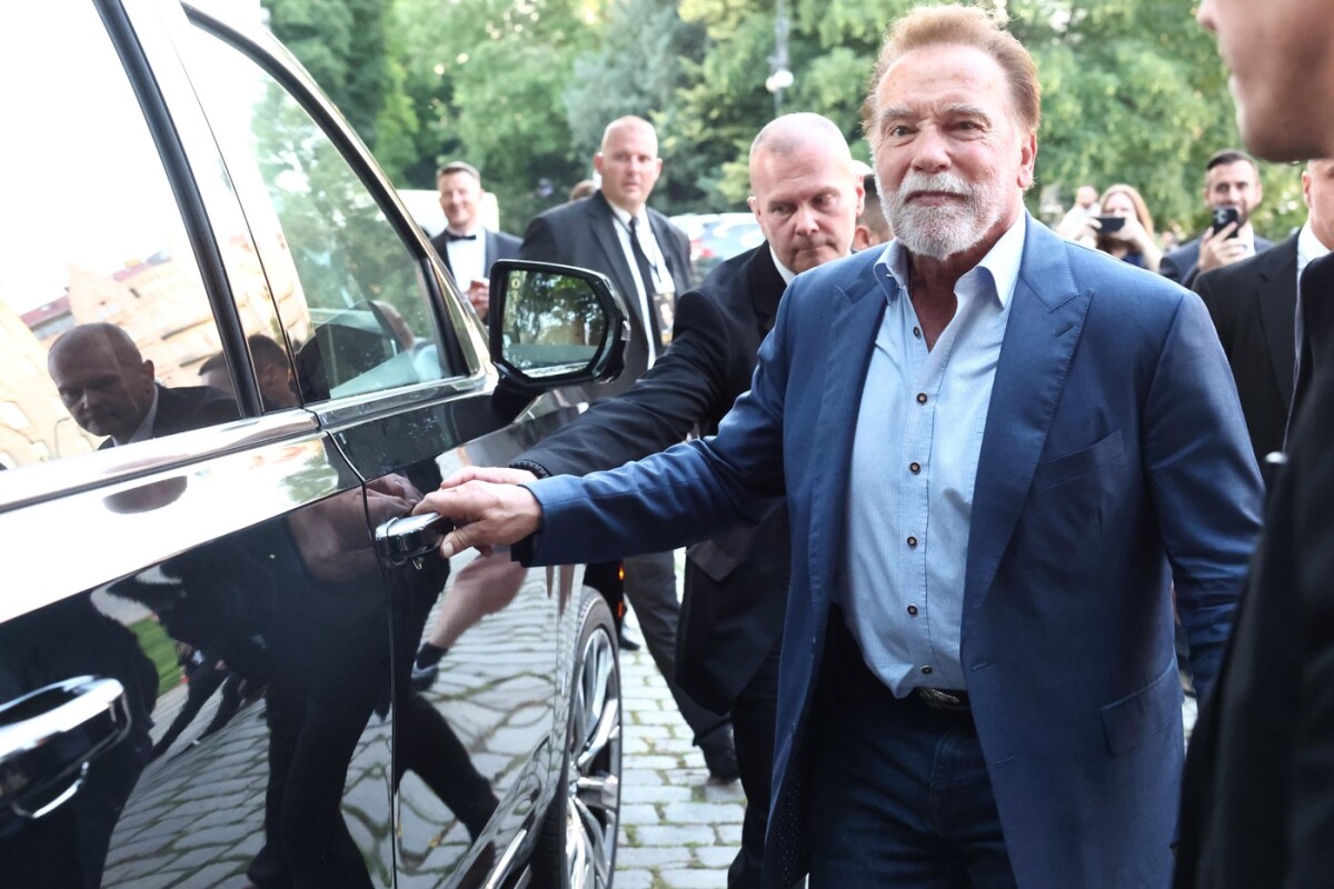Arnold Schwarzenegger v Prahe