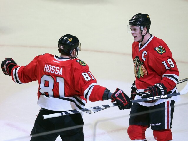 Jonathan Toews, Marián Hossa