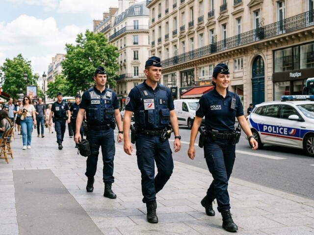 Francúzska Police Nationale - obrázok vytvorený AI