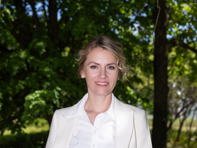 Moderátorka Erika Kandráčová. 