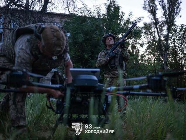 Ukrajinský dron pripravený na bojovú činnosť