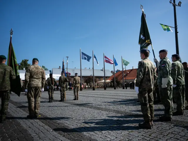 Slávnostné prevzatie velenia na estónsko-lotyšskej hranici