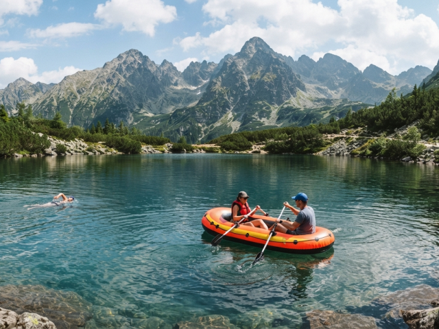 Tatry, pleso, nafukovačka, Vysoké Tatry