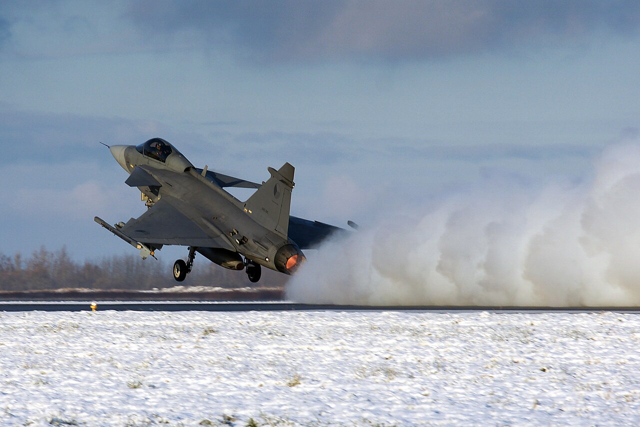 Gripen pri vzlete