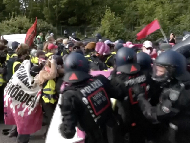 AfD konferencia, protesty aktivistov, Reuters, NEPOUZIVAT