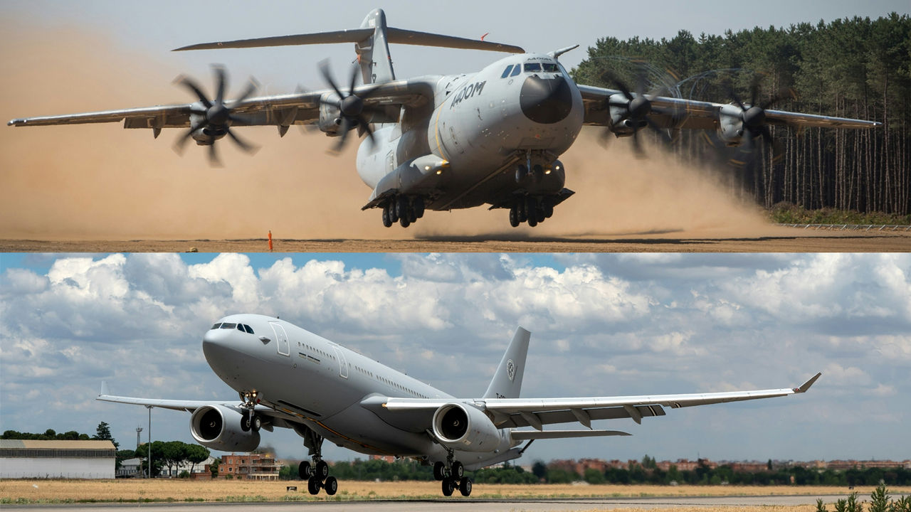 Airbus A400M a Airbus A330 Multirole Tanker Transport (MRTT)