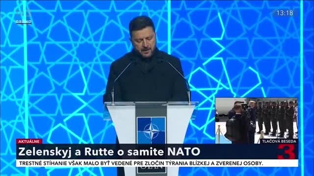 Zelenskyj, vystúpenie pred summitom NATO