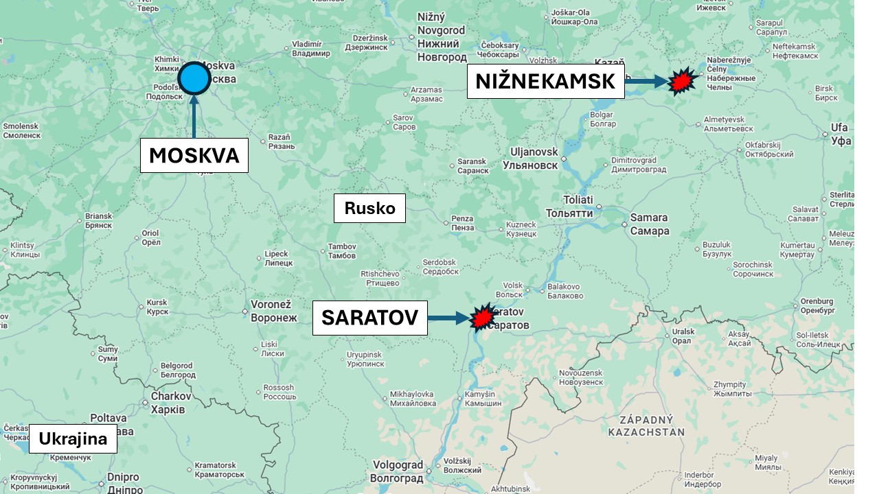 Nižnekamsk a Saratov, Rusko