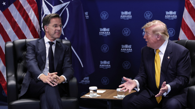 NATO Summit Rutte Trump