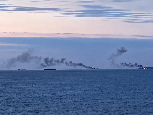 ruské tankery v azovskom mori 