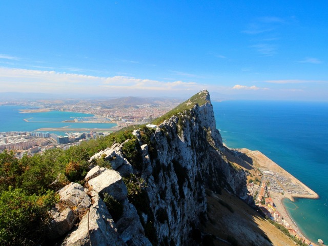 Gibraltar, Španielsko, skala,