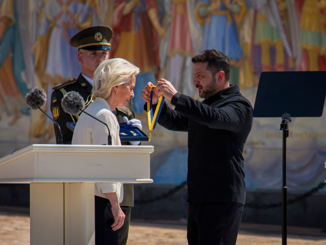 Leyenová, Zelenskyj, Kyjev