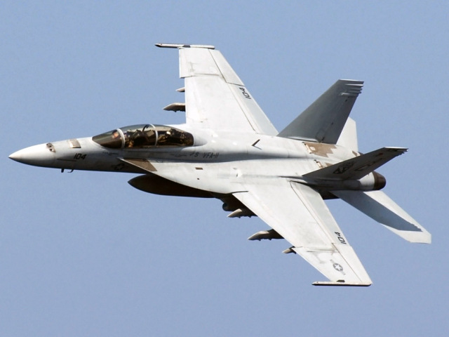 Stíhačka U.S. Navy F/A-18F Super Hornet