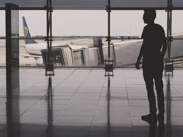 letisko, lietanie, cestovanie, Ryanair, lietadlo, pasažier