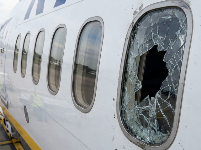 lietadlo, poškodenie, Ryanair