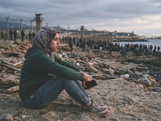 Ceuta, migranti, migrácia, Španielsko