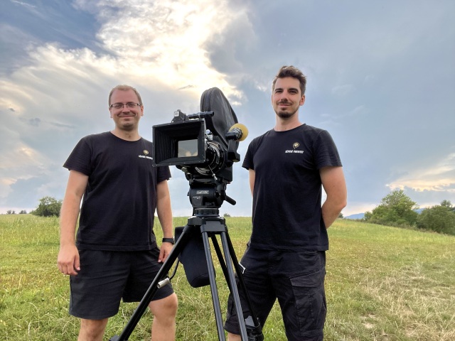 Tvorcovia projektu Marek Valovčin a Marek Kováč.
