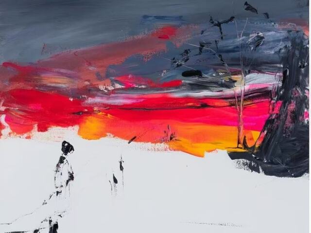 Fan Xueyi: Hometowns Fiery Clouds (Zúrivé mraky v rodnom meste)