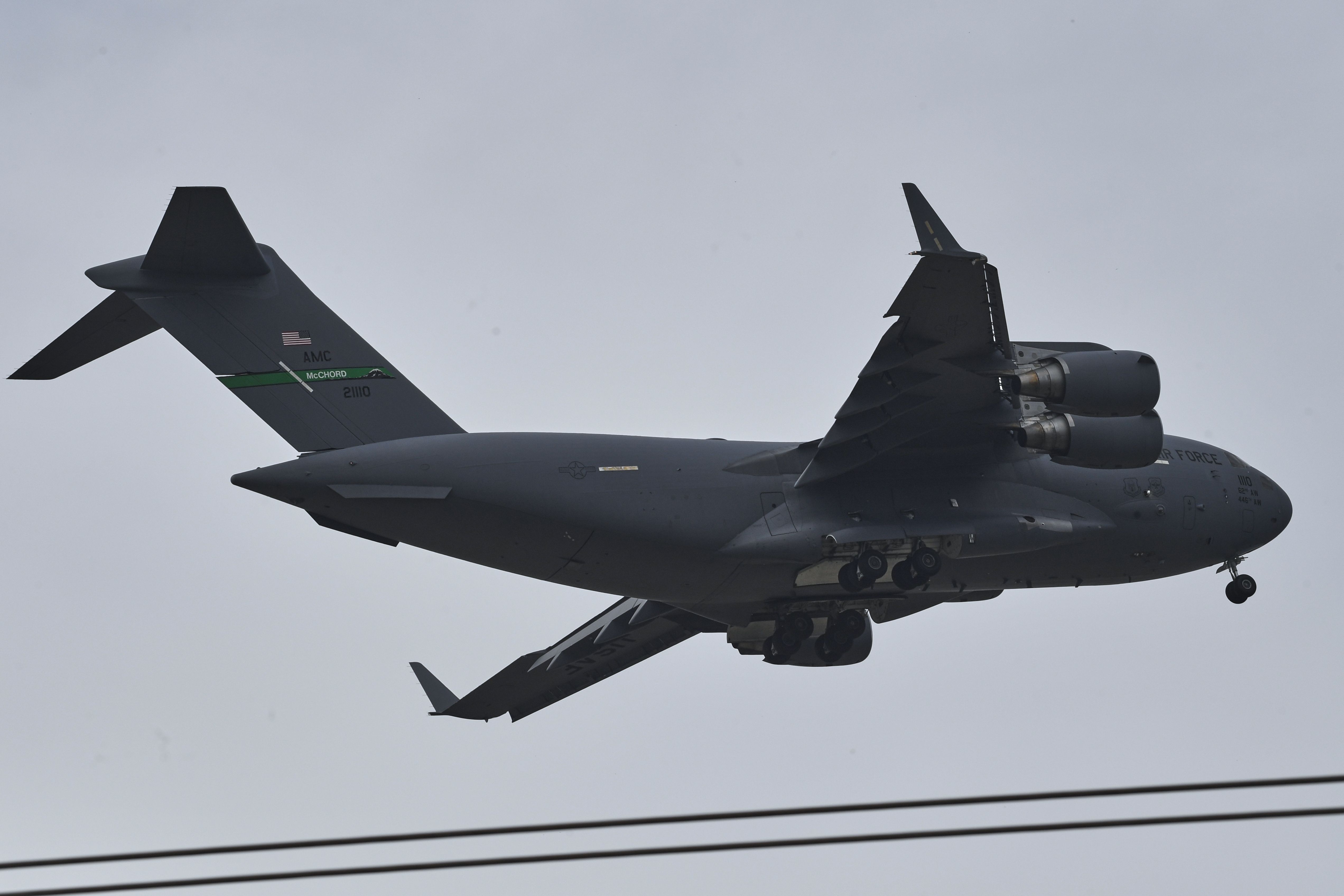 Dopravný transportér Boeing C-17 Globemaster III amerického letectva.