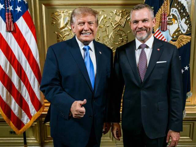 Peter Pellegrini s Donaldom Trumpom počas Valného zhromaždenia OSN v New Yorku.