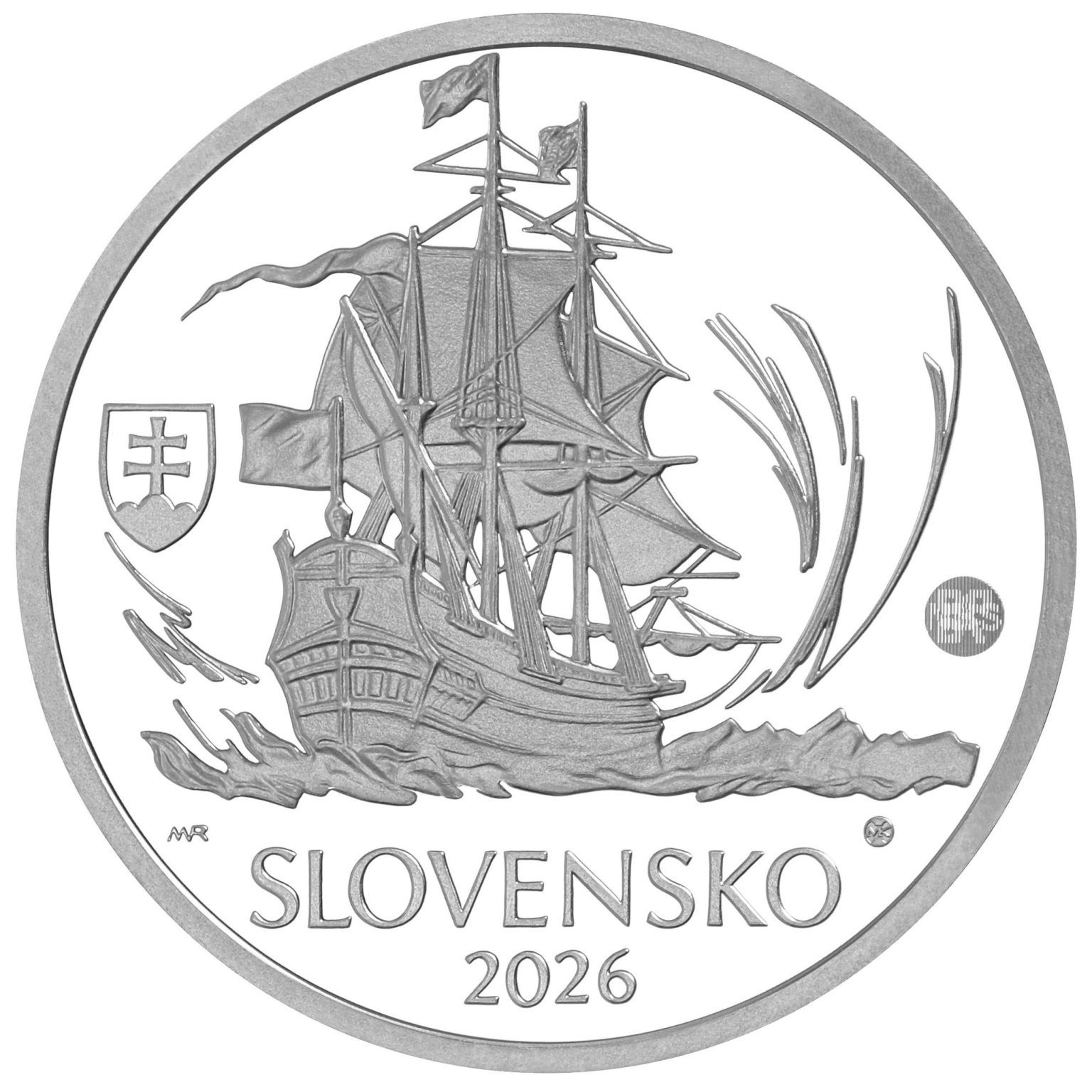 Strieborná zberateľská eurominca, ktorú vydala Národná banka Slovenska.