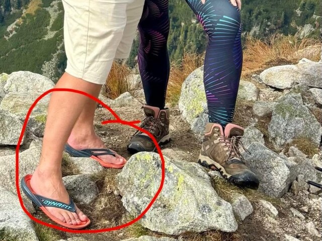 Sneh a zľadovatené svahy mu zrejme neprekážali. Turista sa vydal do Tatier v žabkách