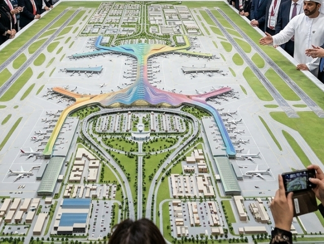 Al Maktoum International, letisko, maketa