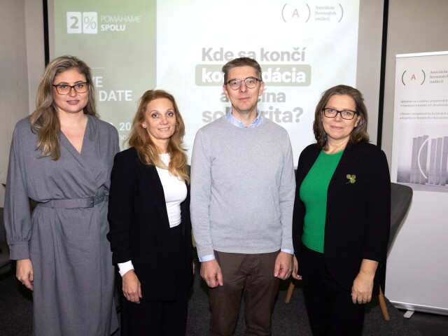 Zľava: Silvia Slobodová, Tatiana Svrčková, Martin Slosiarik, Monika Fričová.
