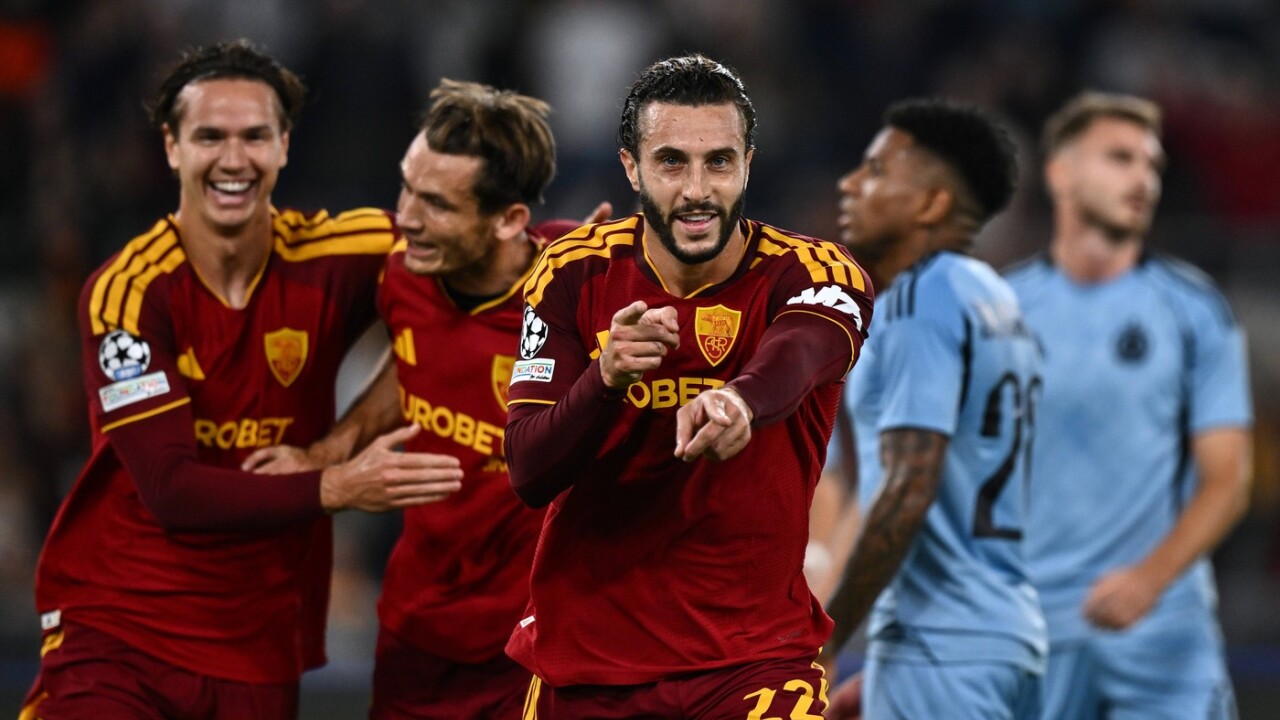 Photo: Pravda AS Roma defeats Slovan Bratislava 4:0