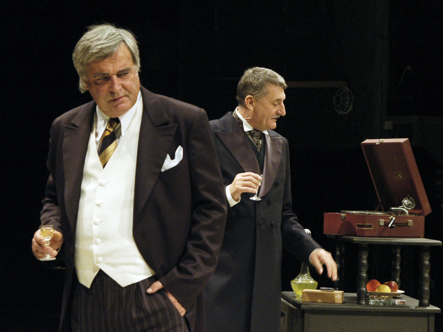 Dušan Jamrich a Martin Huba v hre Popol a vášeň, 2006