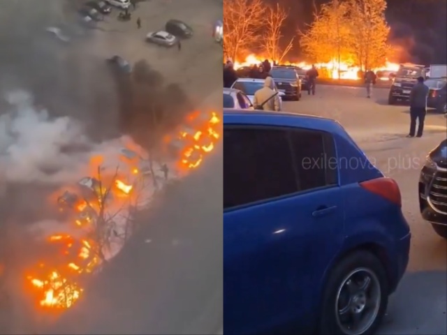 ruské mesto Voronež po ukrajinskom útoku