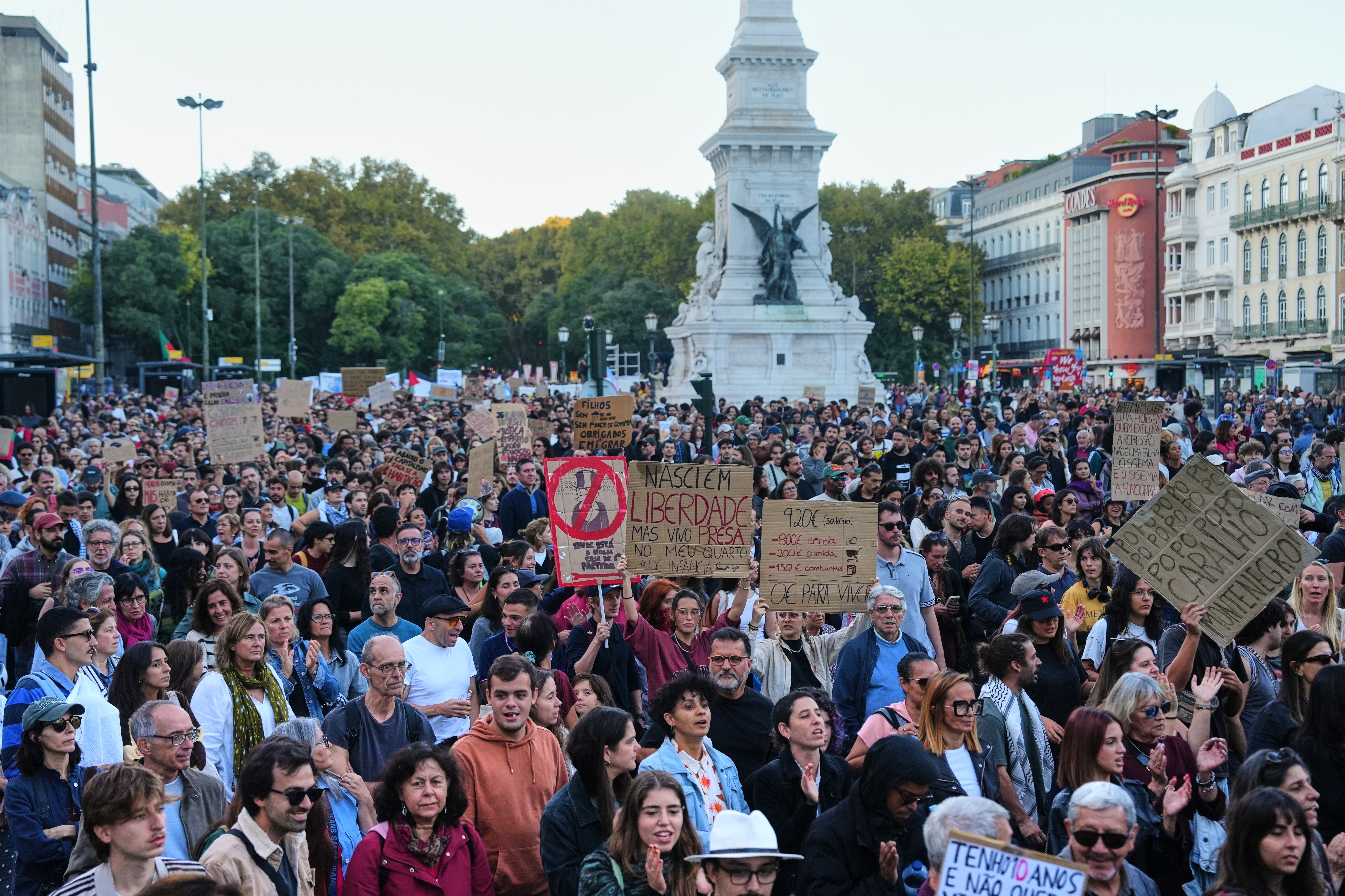 Protest proti vysokým cenám bývania, rastúcim nájmom a životným nákladom v Lisabone, 24. októbra 2026