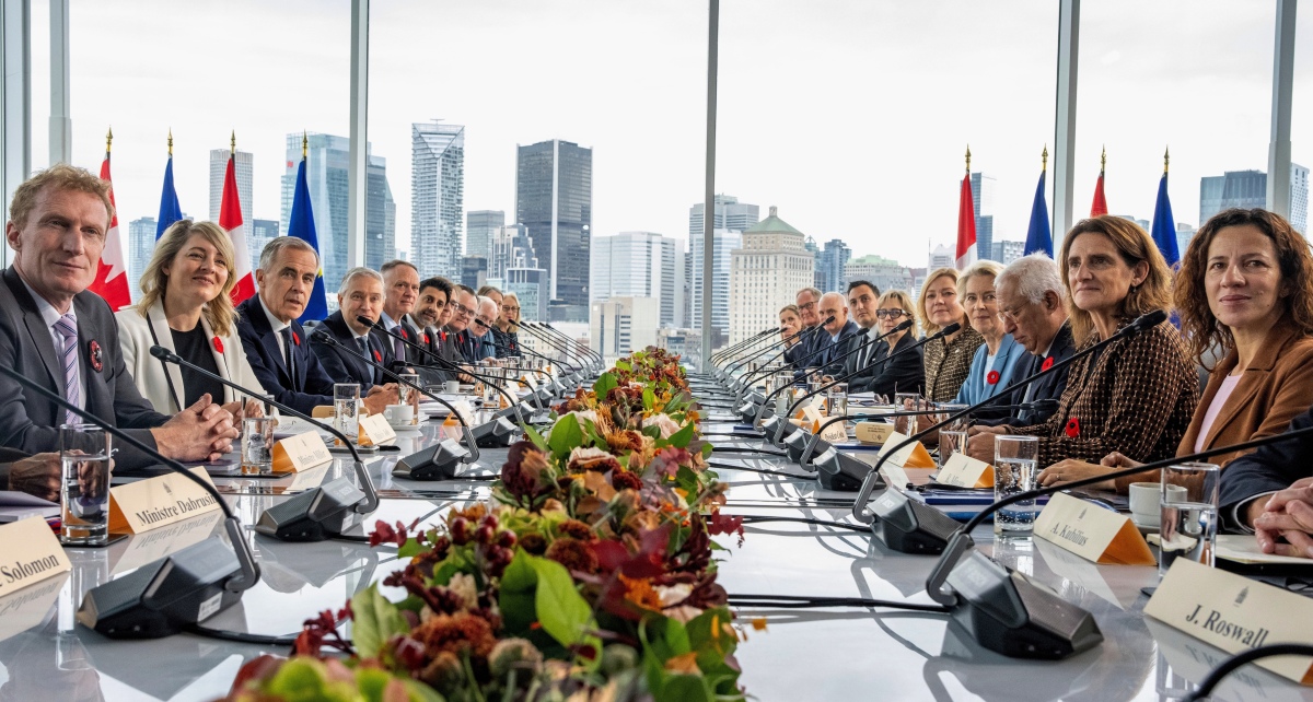 Mark Carney, Ursula von der Leyenová, Kanada, EÚ summit